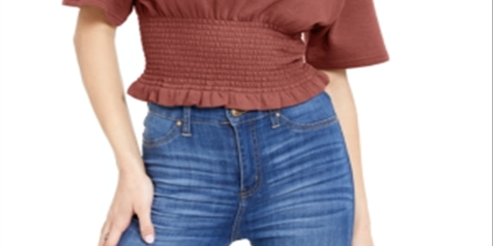 Blusa Crave Fame Junior com Cintura Smocked - Rosa Tamanho Médio