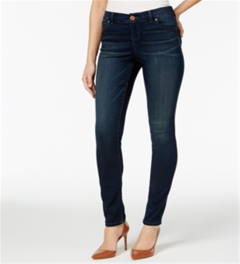 Calça jeans skinny feminina INC International Concepts, azul, tamanho 14, pequena