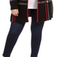 Cardigan feminino plus size xadrez com abertura frontal - preto profundo, tamanho 0X