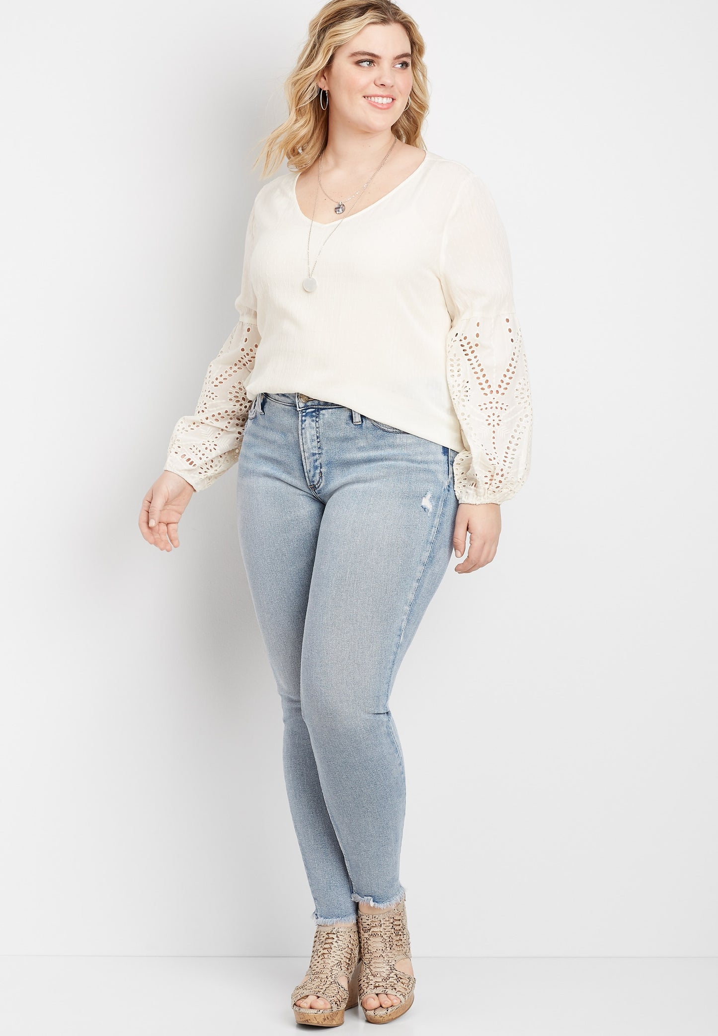 Calça jeans skinny feminina da Silver Jeans Co., da moda, mais procurada, azul, tamanho 24x29