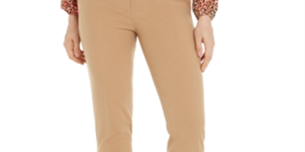 Calças de trabalho femininas Bar III marrom tamanho 6