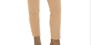 Calças de trabalho femininas Bar III marrom tamanho 6