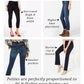 Calça jeans feminina Charter Club Petite Lexington reta, branca, tamanho 10 P