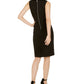 Vestido envelope feminino INC International Concepts com estampa de mídia mista, preto, tamanho 6