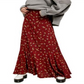 Saia longa Rubys Forever da Free People para mulheres, marrom, tamanho 4
