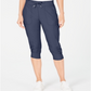 Calça Capri Calvin Klein Performance Commuter Active Stretch Woven Feminina Cinza Tamanho GG