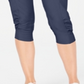 Calça Capri Calvin Klein Performance Commuter Active Stretch Woven Feminina Cinza Tamanho GG
