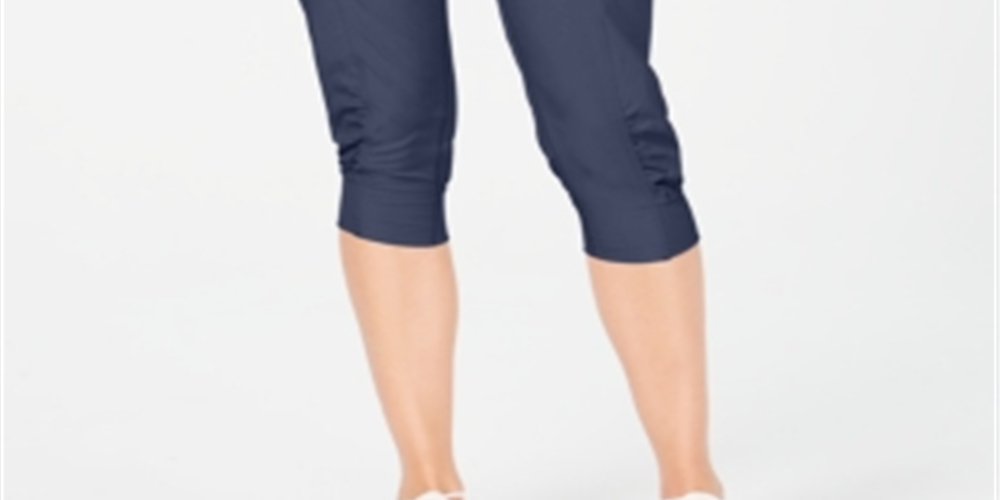 Calça Capri Calvin Klein Performance Commuter Active Stretch Woven Feminina Cinza Tamanho GG