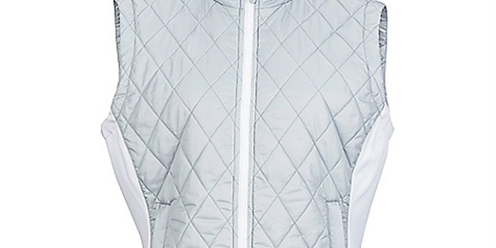 Colete Kitzbuhel Feminino Marmot em Aço Brilhante/Branco Tamanho P