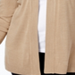 Karen Scott Cardigan Longo Duster Feminino Plus Size Marrom Tamanho -2XL