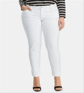 Levi's Women's Denim Skinny Jeans  White Size 16W
