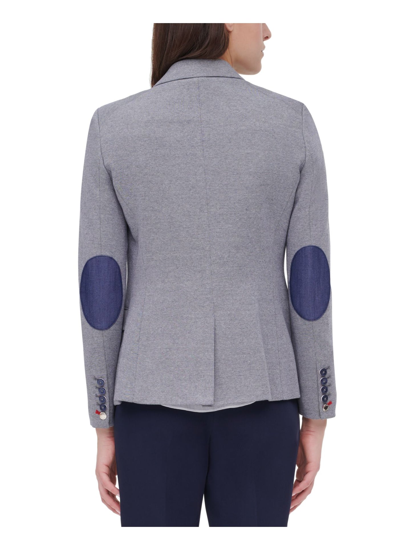 Jaqueta Blazer Feminina Tommy Hilfiger Cinza Tamanho 12