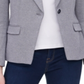 Jaqueta Blazer Feminina Tommy Hilfiger Cinza Tamanho 12