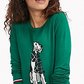 Suéter Tommy Hilfiger Holiday Terrier Verde Tamanho 2XL