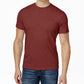Camiseta masculina Alfani com gola redonda e cor lisa, vermelha, tamanho extragrande