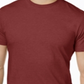 Camiseta masculina Alfani com gola redonda e cor lisa, vermelha, tamanho extragrande