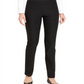 Calça feminina Charter Club Cambridge Tummy Control Slim Leg, preta, tamanho 8PS