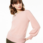 Suéter feminino Charter Club Pure Cashmere com mangas bufantes, rosa, tamanho XS