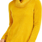 Suéter pulôver feminino de chenille com gola alta e manga comprida, preto, tamanho extragrande, da Style Co