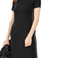 Vestido longo feminino Michael Kors com fita lateral, preto, tamanho GG