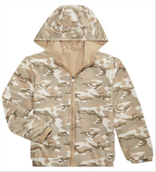 Epic Threads Little Boy's Desert Camo Reversible Water Resistant Hooded Windbreaker Jacket Brown Size 1/6
