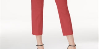 Calça capri feminina Alfani Essential Pull-on com controle de barriga, coral, tamanho 4