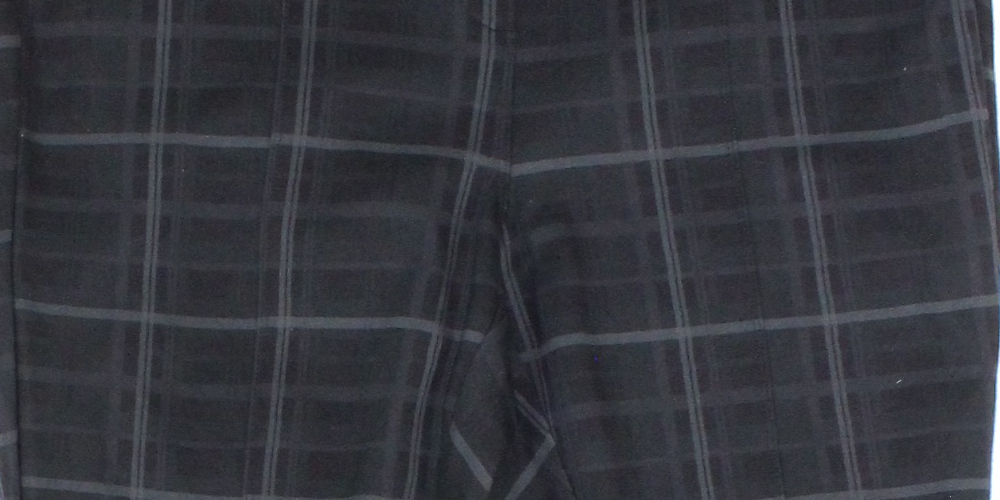 Leggings xadrez femininas Style &amp; Co Plus Comfort Waist - Cinza, tamanho 16W
