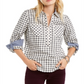 Blusa Tommy Hilfiger Feminina Estampada com Zíper, Branca, Tamanho XXG