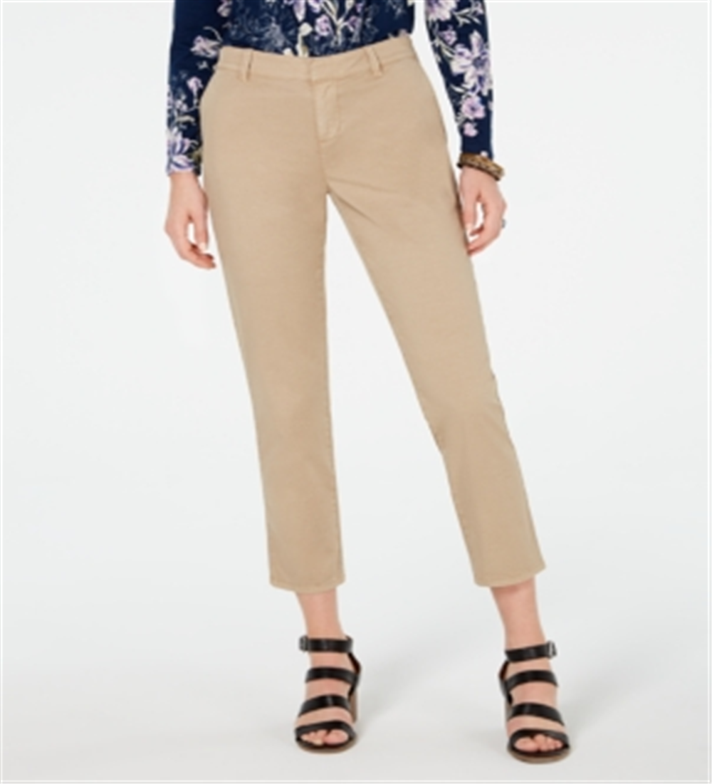 Calça Chino Feminina Style &amp; Co Bege Tamanho 18