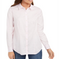 Camisa feminina clássica com botões frontais, rosa, tamanho 10, Charter Club