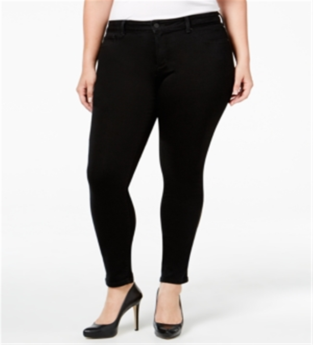 Calça jeans super skinny Kiss Me da Jessica Simpson, feminina, preta, tamanho 16W