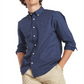 Camisa elástica com estampa de letras Tommy Hilfiger masculina azul escuro tamanho XXXL