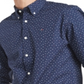 Camisa elástica com estampa de letras Tommy Hilfiger masculina azul escuro tamanho XXXL