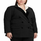 Ralph Lauren Blazer Feminino Plus Velvet com Acabamento Ponte Preto Tamanho 18W