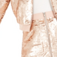 Jaqueta bomber leve com lantejoulas Bar III feminina rosa tamanho GG