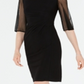 Vestido feminino R &amp; M Richards com bainha em malha e strass, tamanho 10, preto