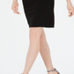 Vestido feminino R &amp; M Richards com bainha em malha e strass, tamanho 10, preto