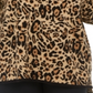 Suéter Calvin Klein Plus com estampa animal feminino marrom tamanho 2X