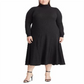 Vestido Polo Ralph Lauren Feminino Gola Alta Preto Tamanho 2X