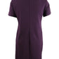 Vestido feminino Tommy Hilfiger Plus Scuba Crepe com bolso, roxo, tamanho 14W