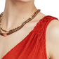 Vestido feminino com fenda, sem mangas, decote em V abaixo do joelho, vermelho, tamanho médio