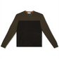 Suéter Calvin Klein Masculino Merino Colorblock Verde Tamanho X-G
