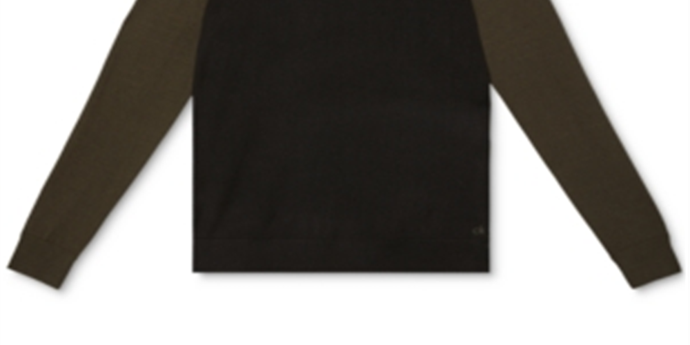 Suéter Calvin Klein Masculino Merino Colorblock Verde Tamanho X-G