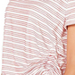 Camiseta feminina listrada de manga curta Style &amp; Co, vermelha, tamanho XX-grande