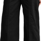 Calça feminina Ralph Lauren cropped cintura alta perna larga preta tamanho 12
