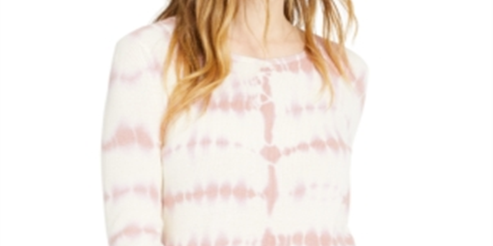 Suéter feminino de algodão tie-dye da INC International Concepts, rosa, tamanho M