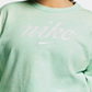 Moletom Nike Sportswear Feminino Cropped de Algodão Verde Tamanho X-G