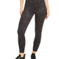 Leggings femininas estampadas em tons Ideology, pretas, tamanho P
