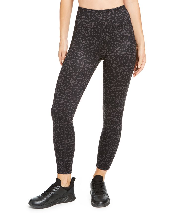 Leggings femininas estampadas em tons Ideology, pretas, tamanho P