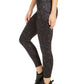 Leggings femininas estampadas em tons Ideology, pretas, tamanho P